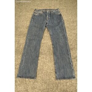 Levi's 501 Blue Men's Jeans Original Fit Button Fly Medium Wash Denim Size 32x32